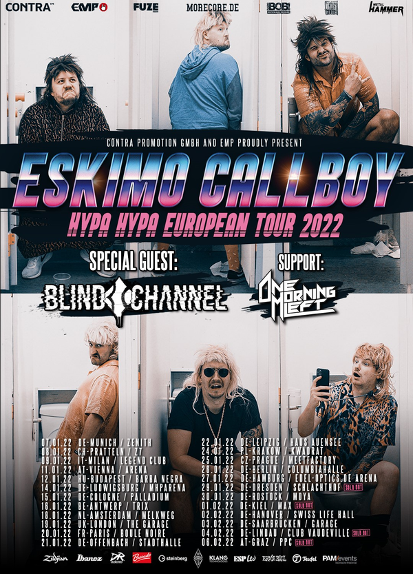 hypa hypa eskimo blind channel tour